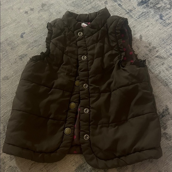 OshKosh B'gosh Brown Puffer Vest for Kids - Picture 1 of 2